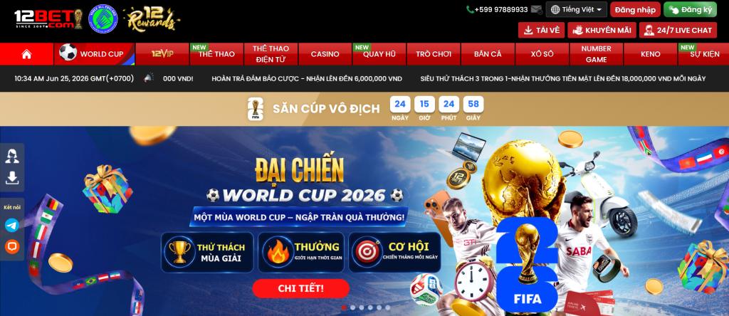 nhà cái uy tín 12bet đánh giá Tháng 8 26, 2026